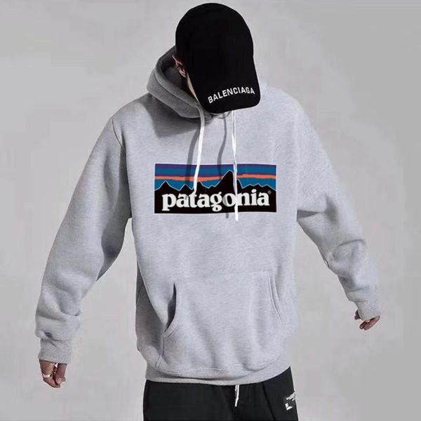 

patagonia patagonia осень и зима tide бренд европа и америка оранжевый свитер с капюшоном мужчины и женщины пара куртка толстовки плюс velve, Black