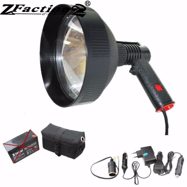

hh7" 100w halogen hunting spotlight 1000lm 12v 175mm spot or flood beam marine light search spotlight with 12v female plug
