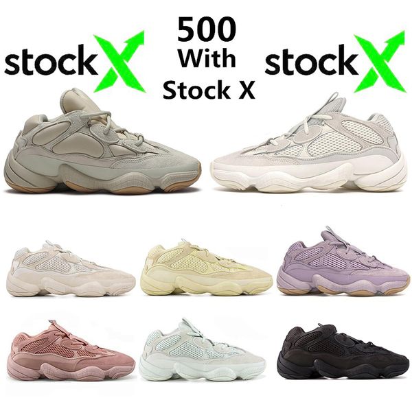 

special offer slate 500 soft vision stone running shoes blush bone white salt utility black kanye west women mens trainers sports sneakers, White;red