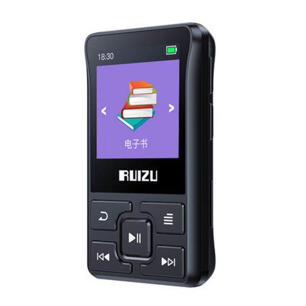 

ruizu x55 clip sport bluetooth mp3 player 8gb clip mini with screen support fm,recording,e-book,clock,pedometer music player