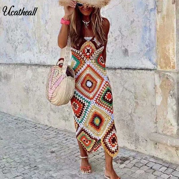 

new women spaghetti strap dresses v-neck hook flower patchwork knitted dress ladies sleeveless bodycon dress vestidos, Black;gray