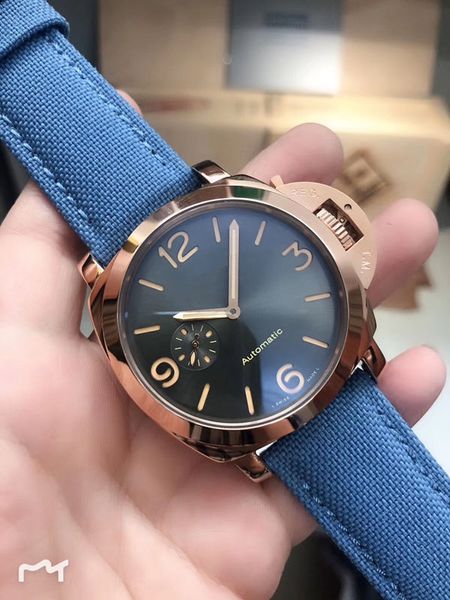 

Wholesale Top Luxury, LUMIN OR, 361L Stainless Steel, New Rose Gold, 44mm, Man's Automatic Machinery Watch, Free Delivery