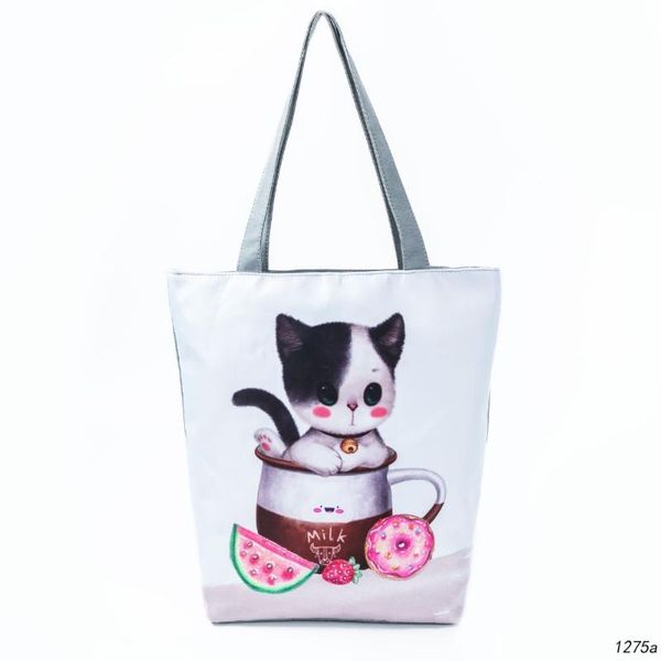 

lovely prints shoulder bag women handbags ladies panda prints handbags tote cat bag for women 2020