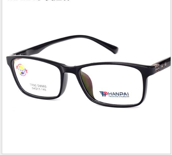 

female life light mirror simple myopia glasses male glasses, White;black
