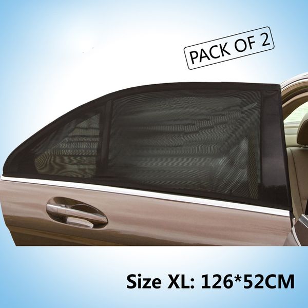 

4x car rear window uv mesh sun shades blind kids children sunshade black