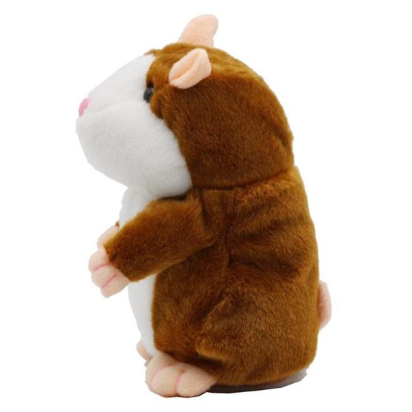 

dropshipping promotion 15cm lovely talking hamster speak talk sound record repeat stuffed plush animal kawaii hamster toys