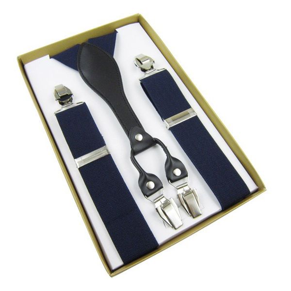 

mens suspenders leather button end elastic tuxedo y back suspenders pant braces for men tirantes hombre para pantalones, Black;white