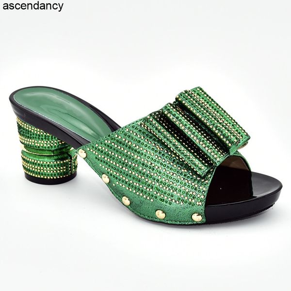 

new arrival summer high heeled shoes for women slip on shoes for women ladies sandals with heels nigerian women party pumps, Black