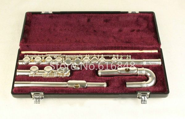 

jupiter jfl-5011e c tune flute 16 keys holes closed flute silver plated flauta with case and small curved heads brand musical inst280r