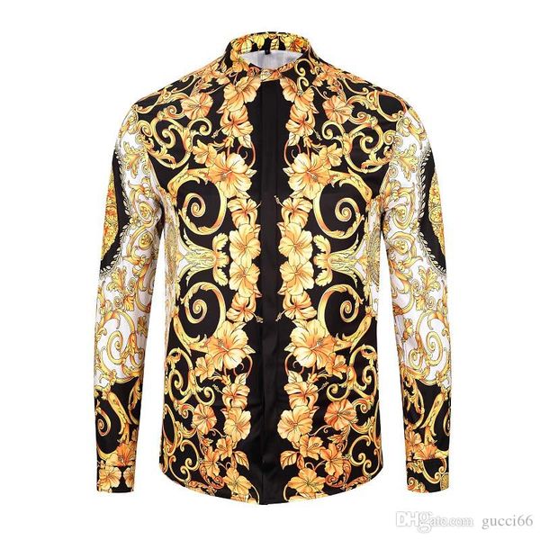 

fashion men's shirts luxury mens business casual shirt men dress shirts long sleeved slim fit shirts men medusa shirt, White;black