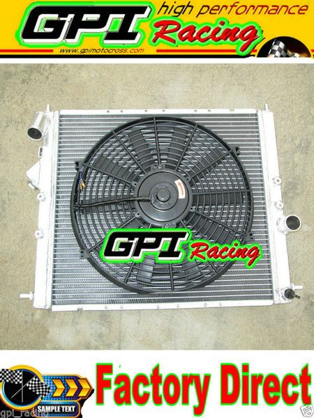 

radiator aluminium +fan for clio 16s/williams mt 1.8l/2.0l 16v f7r engine 1993-96