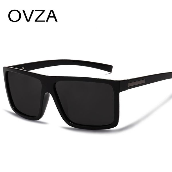 

ovza men sunglasses polarized flat sunglasses 2019 brand designer driving sun glasses male rectangle style