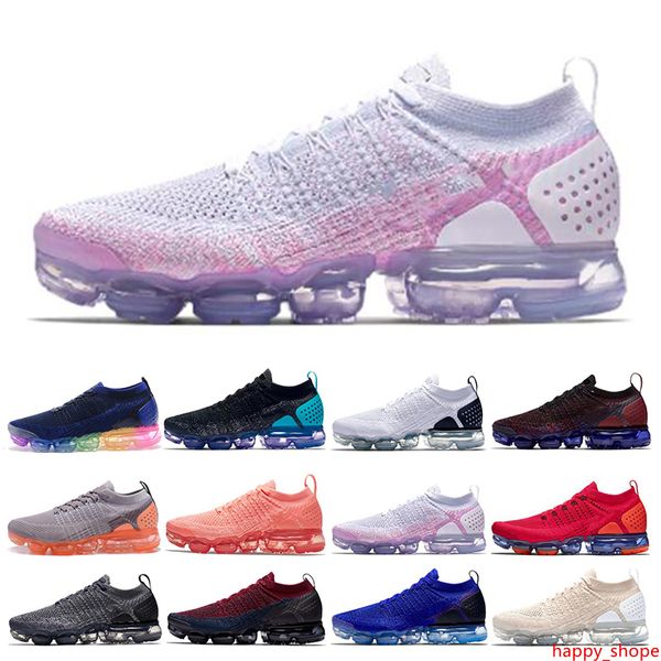

knit 2.0 fly running shoes for men women triple black white be true crimson pulse designer shoes sneakers