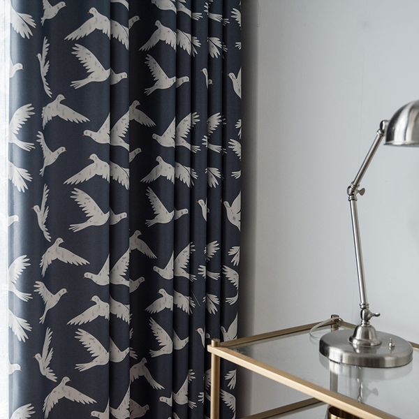 2019 Blackout Curtain For Living Room Dove Birds Printed Blackout Bedroom Kitchen Balcony Curtain New Sheer For Window Treatment From Bigmum 15 31