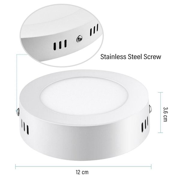 

modern led ceiling lights us stock warm white panel light 18w round lumières led surface mounted panel lights led downlight lighting leds