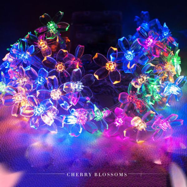 

50шт led многоцветный фея строка свет лампы свадьба рождество партия декор открытый строка свет лампы светящиеся праздничные принадлежности