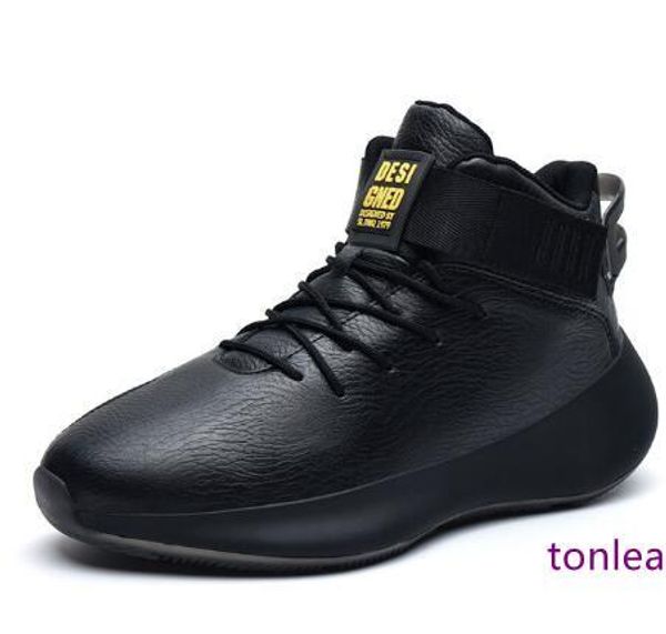 

new high sneakers men running shoes breathable leather sport shoes men athletic outdoors trainers lace-up black men sneaker