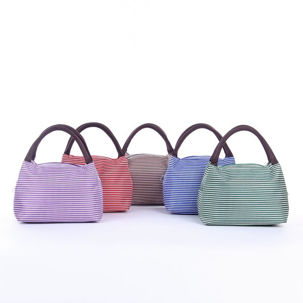 

women's bag pinstripe bag thick oxford, Blue;pink