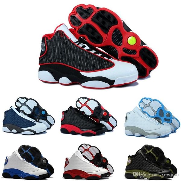 

13s mens basketball shoes 13 hyper royal grey toe 3 black cat bred chicago men women sneakers sports shoe sizes 7-13