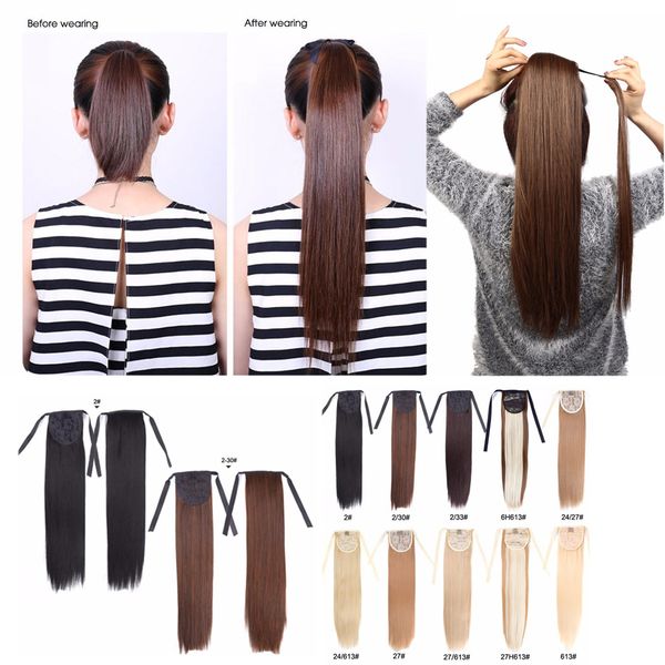 Alileader Synthetic Clips In Hair Ponytails Hairpieces 18 Inch