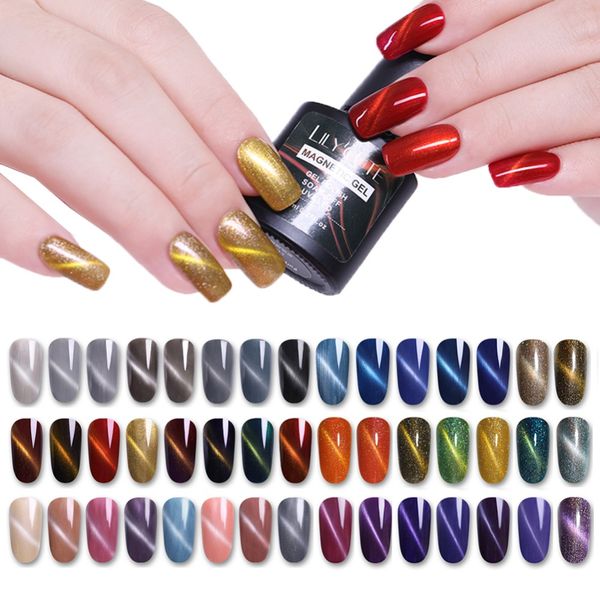 

lilycute 8ml magic eye cat nailsl гель лак голографический блеск magnetic гель лазерная лак nail art лак soak off uv