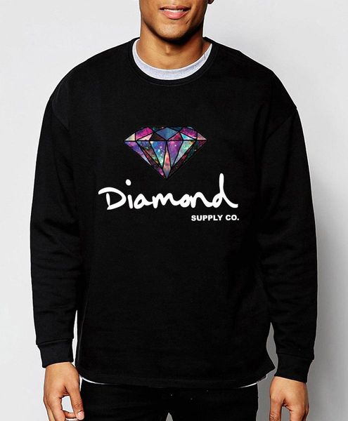 

2018 diamond supply co мужчины толстовка женщины улица флис теплая толстовка зима осень мода хип-хоп примитивный пуловер, Black