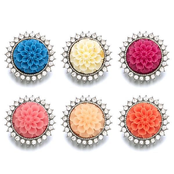 

горячий компонент 061 кристалл 3d 18мм металл snap кнопки для ожерелье браслет сменная ювелирных изделий женщины accessorie выводы