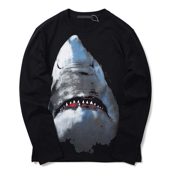 

New designer hooded sweater sweatshirt fashion shark print high quality men and women hoodies unisex hoodies long sleeve