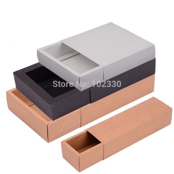 Hot Sale New Kraft Drawer Paper Box For Gift Handmade Soap Crafts