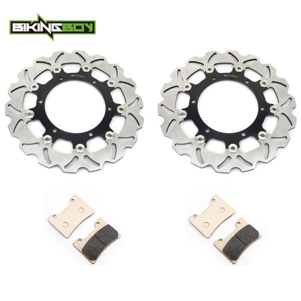 

bikingboy 300mm front brake discs disks rotors pads for vmx 1200 v-max 93 94 95 96 97 98 99 00 01 02 03 04 05 06 07