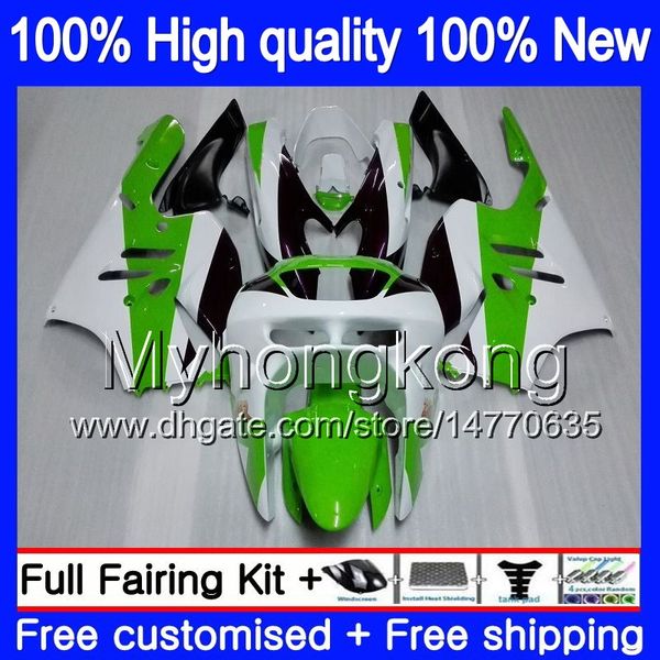 Corpo per Kawasaki ZX900 900 CC 9 R 94 97 1994 1995 1996 1997 221MY.6 verde bianco ZX 900 ZX 9R 900cc ZX9R ZX9R 94 95 96 97 carenature