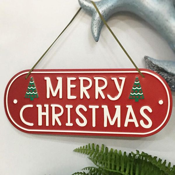 

merry christmas welcome greeting doorplate hanging pendant home door xmas holiday decor new