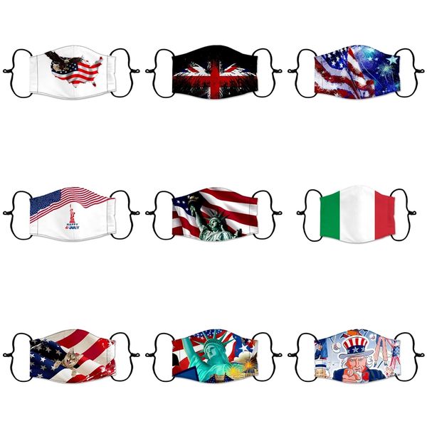 

summer american eagle white house statue of liberty designer face mask washable reusable dust windproof cotton masks #181