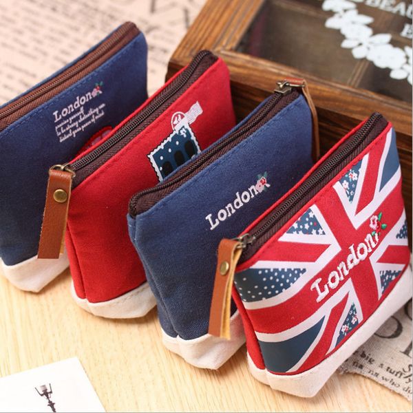 

cartoon simple purse women's mini coin bag wallet women's short fabric coin pocket pu leather, Black