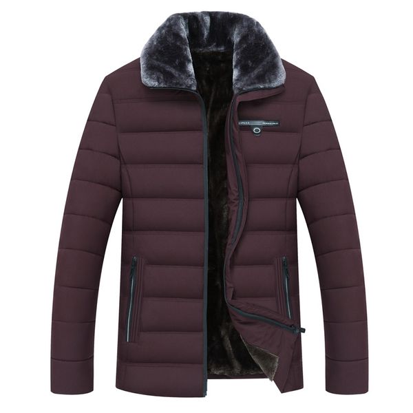 

2019 new winter jacket men -15 degree thicken warm men parkas hooded fleece man's jackets outwear cotton coat parka size m-4xl, Black
