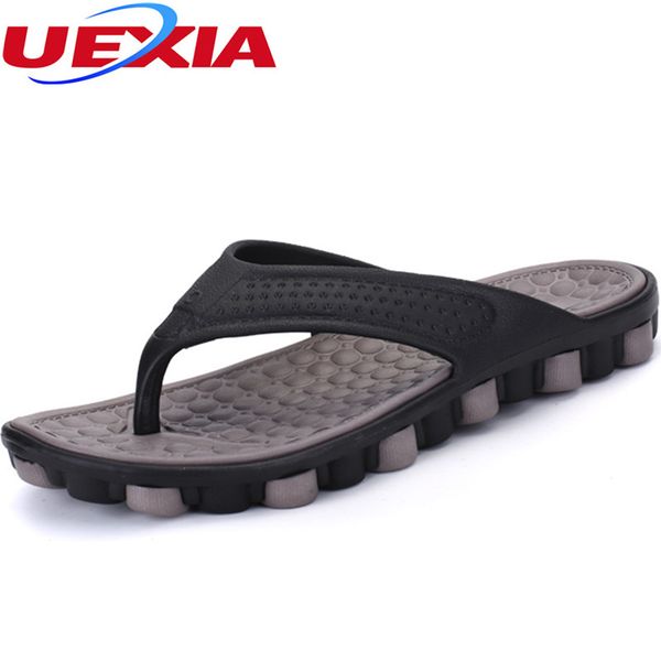 

2017 new arrival fashion summer mens slippers massage eva flip flops flats beach outdoor casual men shoes sandalias hombre, Black