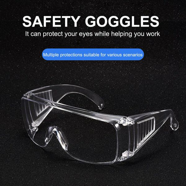 

new safty goggles glasses anti dust lab work protective eyewear breathable transparent anti-spitting prevent infection protective glasses