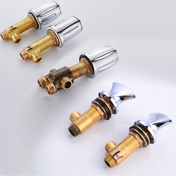 

bakala brass chrome bathtub and cold water control valve faucet bath shower mixer bathtub 3 piece set switch valve