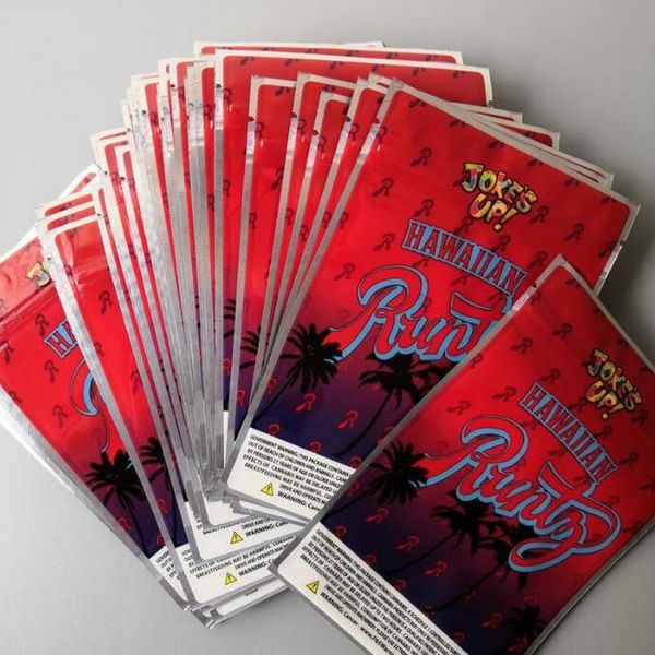 

joke's up hawaiian runtz smell proof bags 420 dry herb flowers 3.5g hawaiian runtz print bag dhl free