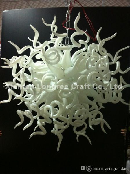 

modern hand blown glass chandelier light white murano glass chain chandelier l home decor modern crystal led pendant lamps