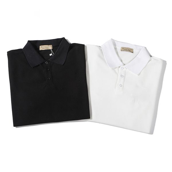 

2020 новый конструктор мужские рубашки поло бизнес повседневный классический марка стиль люкс высокое качество мужская поло с коротким рукав, White;black
