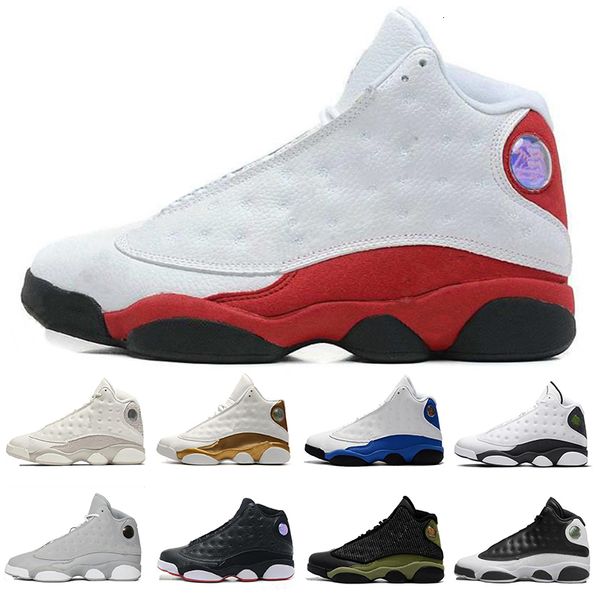 

13 bred chicago flint atmosphere grey men basketball shoes 13s he got game melo dmp hyper royal sneakers 40-47