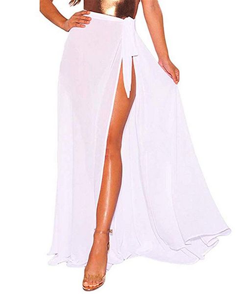 

new women swimwear summer holiday casual beach maxi dress skater pleated skirt