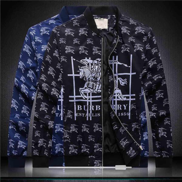 

18ee.autumn&winter new luxury long sleeve medusa men's windbreaker jacket men's casual jacket m-3xl, Black