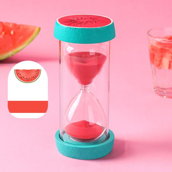 

15 30 minute sandglass hourglass 60 minutes sand watch fruit timer clock desk ornaments home decoration children christmas gift