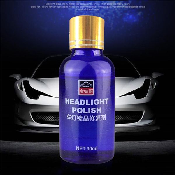 

30ml car headlights oxidation restoration kit repair liquid ceramic polishing coat hydrophobic glass paint care auto accessories