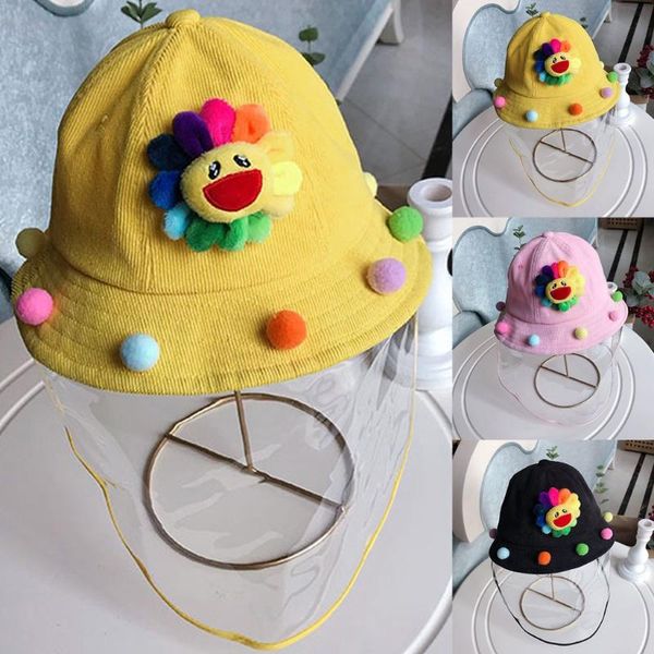 

bucket hat kids boys girls anti-spitting protective hats dustproof cover casquette novelty 2020 hat gorras para hombre a15