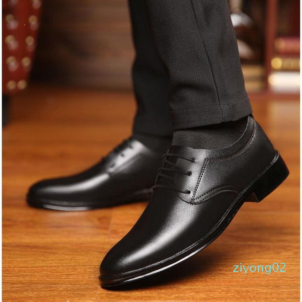 

aecbuy casual shoes men leather men's leather shoes mens casual z02, Black