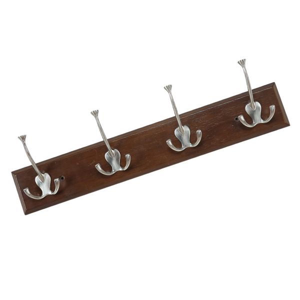 

home bathroom back door accessories coat rack hat easy install kitchen storage practical wood base multifunctional clothes hook
