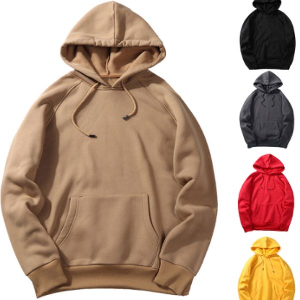 

мужская мода спорт толстовка designer winter thin красочные пуловер tops люкс сплошной цвет толстовки мужская одежда, Black